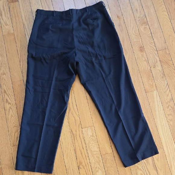 Lands' End Men's Classic Navy Dress Pants - Picture 2 of 6